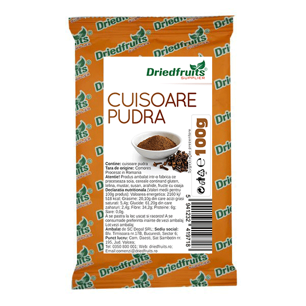 Cuisoare pudra Driedfruits – 100 g